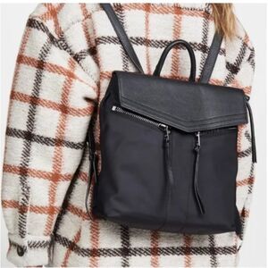 Botkier New York Trigger Mini Black Nylon Backpack (B1)